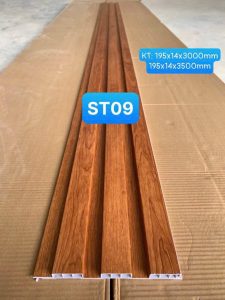 Lam gỗ nhựa ốp tường trang trí hiện đại