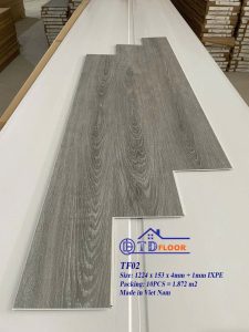 TẤM ỐP SÀN NHỰA VÂN GỖ SANG TRỌNG 